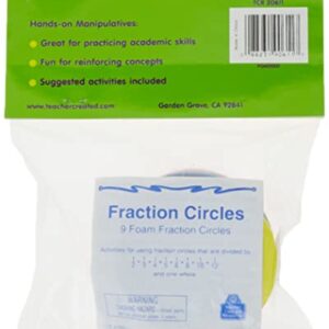 Teacher Created Resources Foam Fraction Circles (20611),Multi