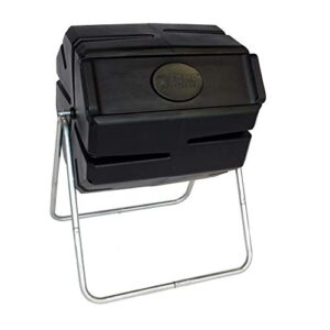 FCMP Outdoor Roto Tumbling Composter, Twin, Black