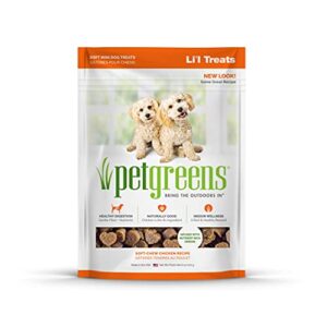 pet greens treats roasted chicken semi-moist dog treat orange 6 ounce (pack of 1)