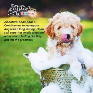 Alpha Dog Series Bright White Grooming Natural Dog Shampoo and Conditioner with Aloe Vera, pH balanced Shampoo for Dogs, Tear-Free, Moisturizing Dog Shampoo for Sensitive Skin - 26.4 Oz