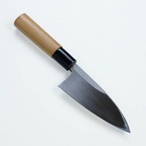 "HONMAMON" Deba Knife 120mm For Left Hander made of Shirogami Steel