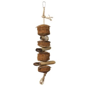 prevue hendryx naturals preen & pacify coco and bamboo bird toy 62800