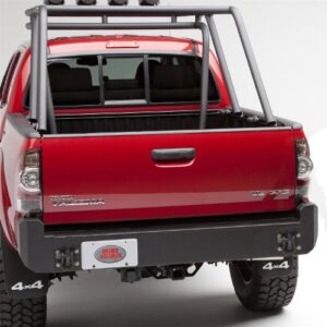 Body Armor 4x4 TC-2961 - Black - Steel Rear Bumper for 2005-2013 Toyota Tacoma