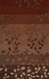 dalyn rugs dalyn studio sd1 area-rugs, 5' x 7'9", deep red, auburn, rust, chocolate, mocha, cream