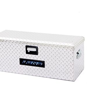 Lund 288273A 36-Inch Aluminum ATV Storage Box, Diamond Plated, Silver