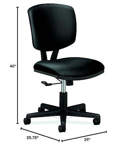 HON Volt Armless Task Chair, Black