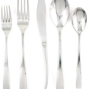 Ginkgo International President 42-Piece Stainless Steel Flatware Place Setting, Service for 8 Plus 2-Piece Hostess Set