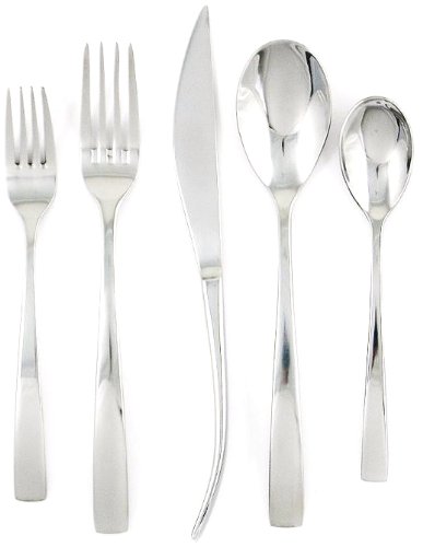 Ginkgo International President 42-Piece Stainless Steel Flatware Place Setting, Service for 8 Plus 2-Piece Hostess Set