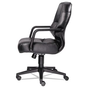 HON 2092Sr11t 2090 Pillow-Soft Series Managerial Leather Mid-Back Swivel/Tilt Chair, Black