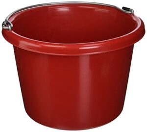 fortex industries 280046 utility pail red, 8 quart