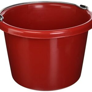 FORTEX INDUSTRIES 280046 Utility Pail Red, 8 Quart