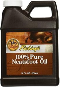 fiebing's 100% pure neatsfoot oil - natural leather preservative - great for boots, baseball gloves, saddles and more