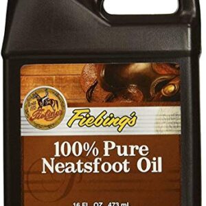 Fiebing's 100% Pure Neatsfoot Oil - Natural Leather Preservative - Great for Boots, Baseball Gloves, Saddles and More