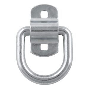 curt 83742 3 x 3-inch surface-mounted trailer d-ring tie down anchor, 11,000 lbs break strength