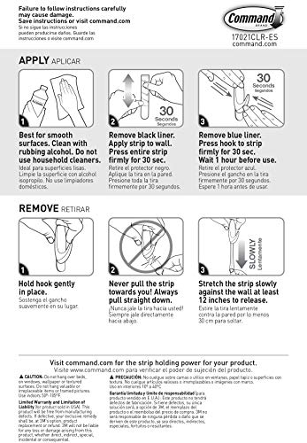 Command Clear Replacement Strips, 6-packages (54 strips total) (17021CLR-ES)