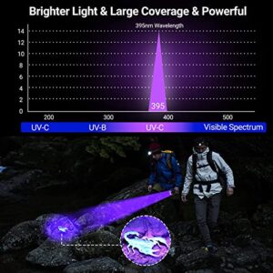 UV Flashlight Black Light, LOFTEK 51 LED 395 nm Blacklight Flashlite Pet Urine Detector for Dog Urine, Dry Stains, Bed Bug, Scorpion, Matching with Pet Odor Eliminator