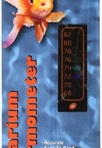 Amer Thermal Instruments Liquid Crystal Vertical Aquarium Thermometer, Small