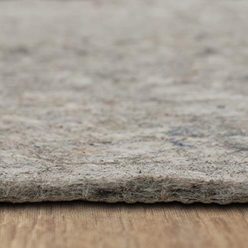 Mohawk Home Dual Surface Rug Pad Utility Solid Grey Rug Pad, 1/4" Thick (3' x 8')