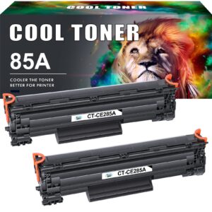 cool toner compatible toner replacement for hp 85a ce285a toner cartridge for hp pro p1102w m1212nf mfp p1102 p1109w m1217nfw printer ink cartridge (black, 2-pack)
