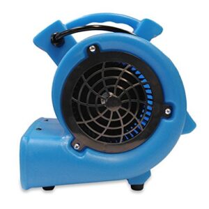 BlueDri Mini Storm 1/12 HP Mini Air Mover Carpet Dryer Floor Squirrel Cage Blower Fan for Home Floors and Carpets, Blue (SA-MI-BL)