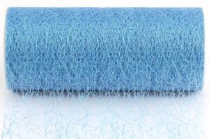 kel-toy sparkle mesh craft fabric, 6-inch by 10-yard, ice blue