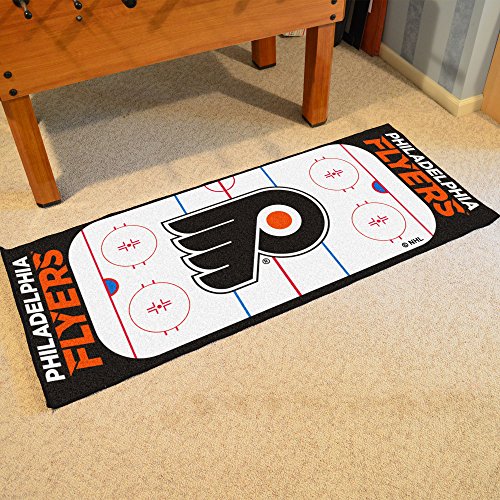 FANMATS - 10488 NHL Philadelphia Flyers Nylon Face Football Field Runner 30"x72"