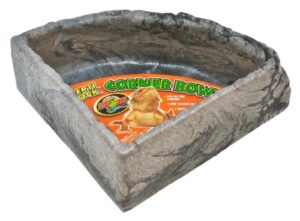 zoo med kb-40 reptile rock corner water dish large