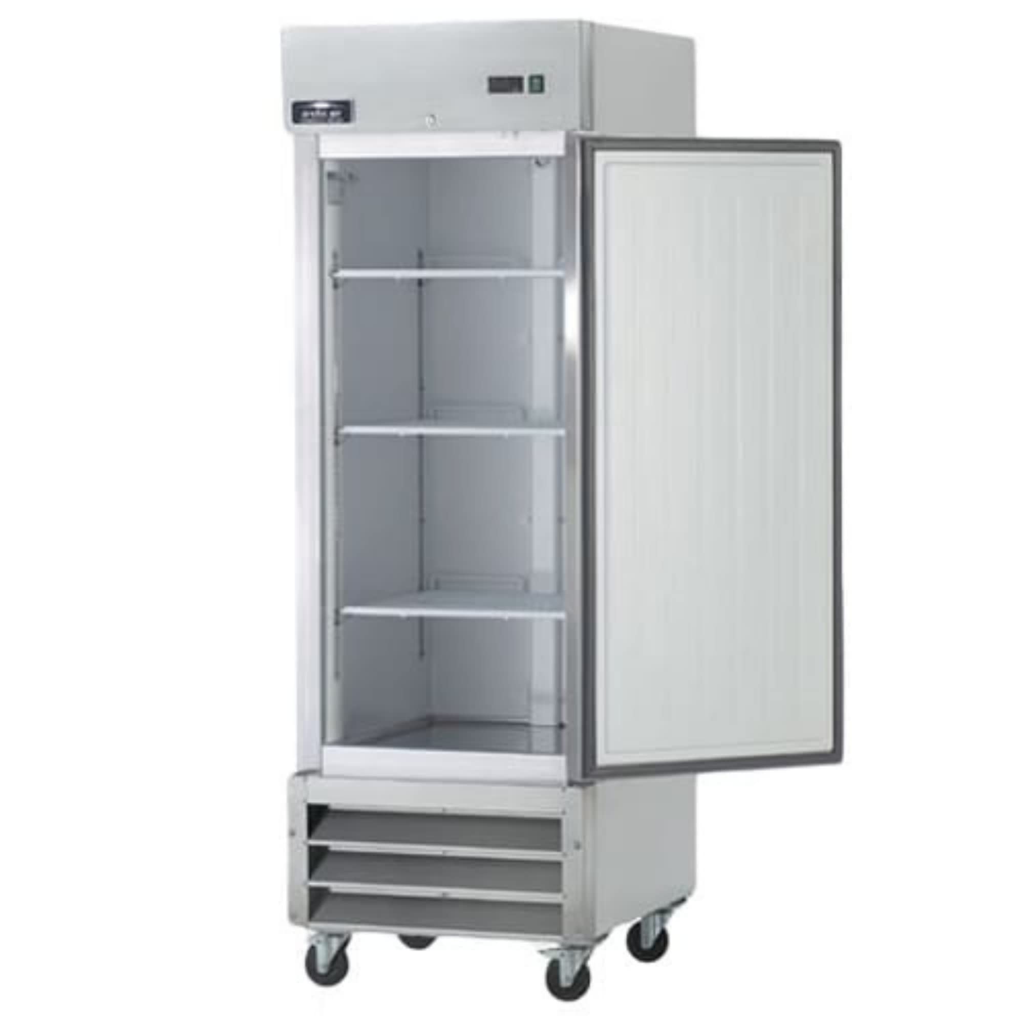 Arctic Air AF23 26 3/4" One Section Single Solid Door Reach-In Freezer, 23 Cubic Feet, Stainless Steel, NSF