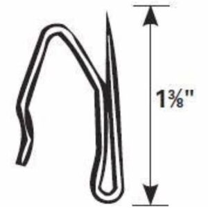 Graber Heavy-Duty Offset Pin-On Drapery Hooks, 14 Hooks per Pack