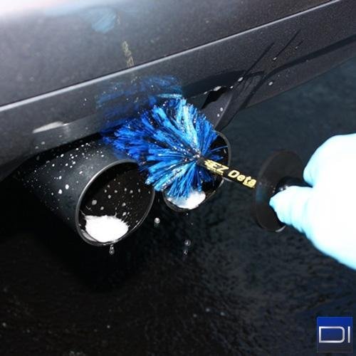 EZ Detail Brush Little - Wheel Rim Cleaner for Cars, Bike, Trucks, Motorcycle, and Other Vehicles. Non-Scratch Auto Detailing Tool, Easily reaches Nook and Crannies