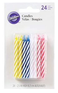 wilton birthday candle, 2 5 inch, colorful
