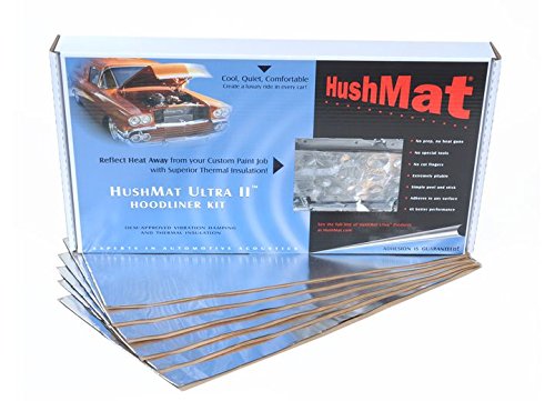 HushMat 50100 Ultra II Auto and Truck Heavy-Duty Hoodliner Insulation, 11.5 Square Feet