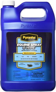 pyranha 001eqspg 068180 equine spray & wipe insect repellent, 1 gallon