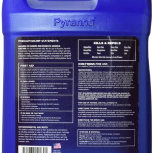 Pyranha 001EQSPG 068180 Equine Spray & Wipe Insect Repellent, 1 Gallon