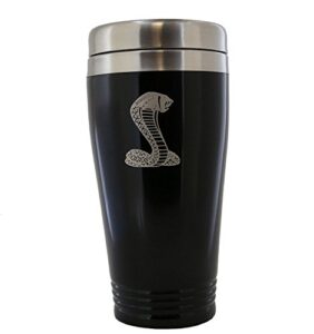 au-tomotive gold, inc. travel mug for ford mustang cobra (black)