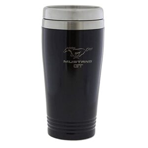 au-tomotive gold stainless steel travel mug for ford mustang (black)