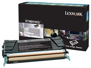 lexmark x746h4kg x746 x748 toner cartridge (black) in retail packaging