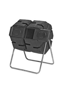 dual batch compost tumbler 100% recycled plastic outdoor compost bin