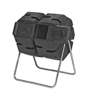 Dual Batch Compost Tumbler 100% Recycled Plastic Outdoor Compost Bin