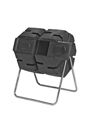 Dual Batch Compost Tumbler 100% Recycled Plastic Outdoor Compost Bin