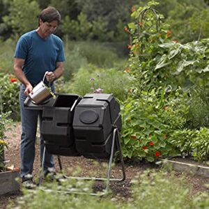 Dual Batch Compost Tumbler 100% Recycled Plastic Outdoor Compost Bin