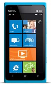 nokia lumia 900 at&t gsm unlocked 4g lte windows 7.5 smartphone - cyan blue