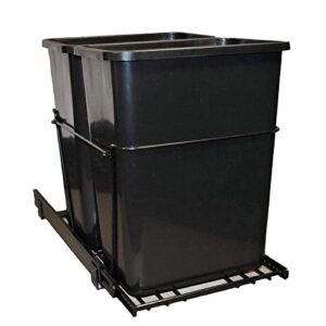 35-Quart Double Pull-Out Waste Container System/2 Cans Included & Doorkit