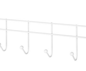 Whitmor Over the Door 6 Hook Rack White