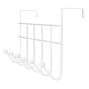 Whitmor Over the Door 6 Hook Rack White