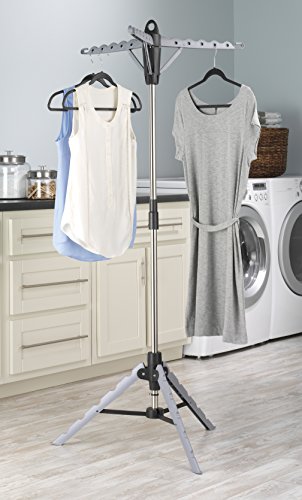 Whitmor Garment & Drying Rack, 28x28x64.5, Grey