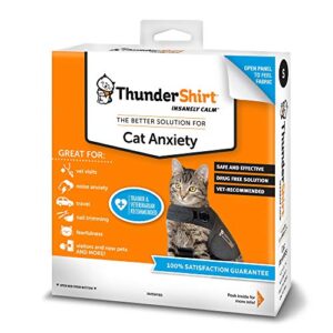 Thundershirt Classic Cat Anxiety Jacket, Heather Gray, Medium (9 to 13 lbs), THU-009