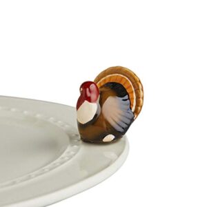 nora fleming hand-painted mini: gobble gobble (turkey) a47