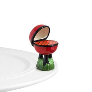 nora fleming hand-painted mini: hot stuff (grill) a63