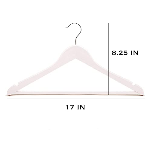 IKEA Hanger Wood Clothes Coat (8 Pack) White Bumerang